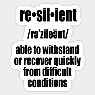 Resilient, Cancer Sticker